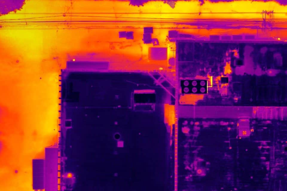 Thermal inspection via drone