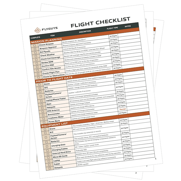 Thumbnail of the comprehensive pilot checklist