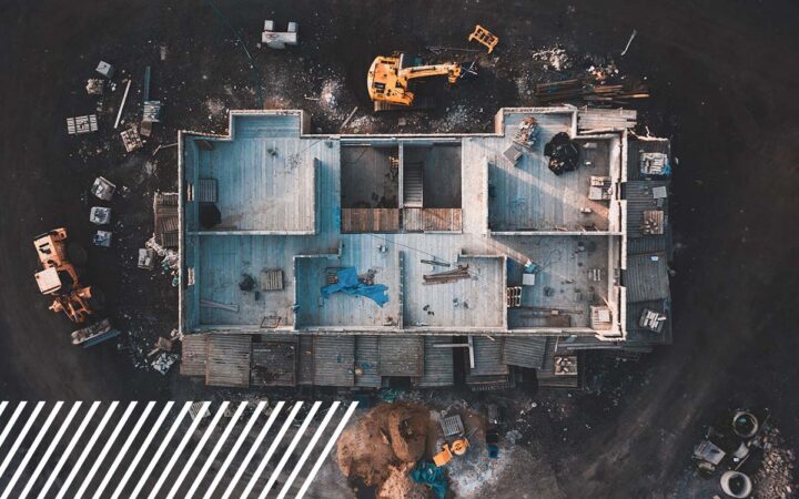 Drones in large construction