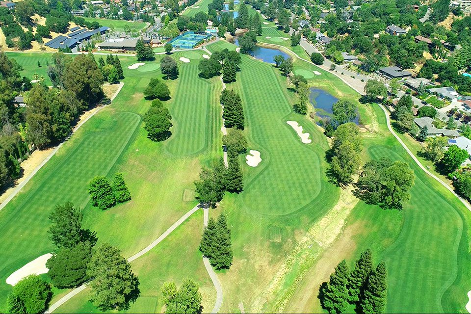 drone mapping of a golf course