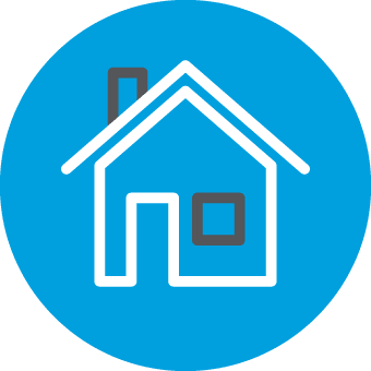 Real Estate Blue Icon