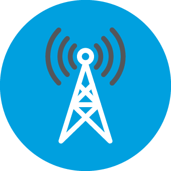 Telecommunications Blue Icon