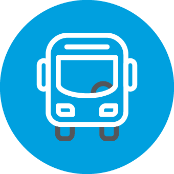 Transportation Blue Icon